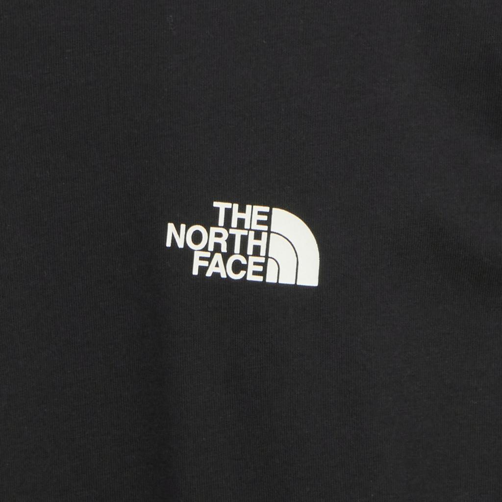 The North Face Logo Loose Fit Drop Shoulder Round Neck Long Sleeve T-Shirt Women T-Shirts Black NT7TR41A