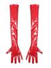 Faux Latex PVC Shiny Five Finger Gloves Maid Nightclub Dance Perform Long Gloves Elastic Exotic PU Leather Gloves Cosplay Outfit