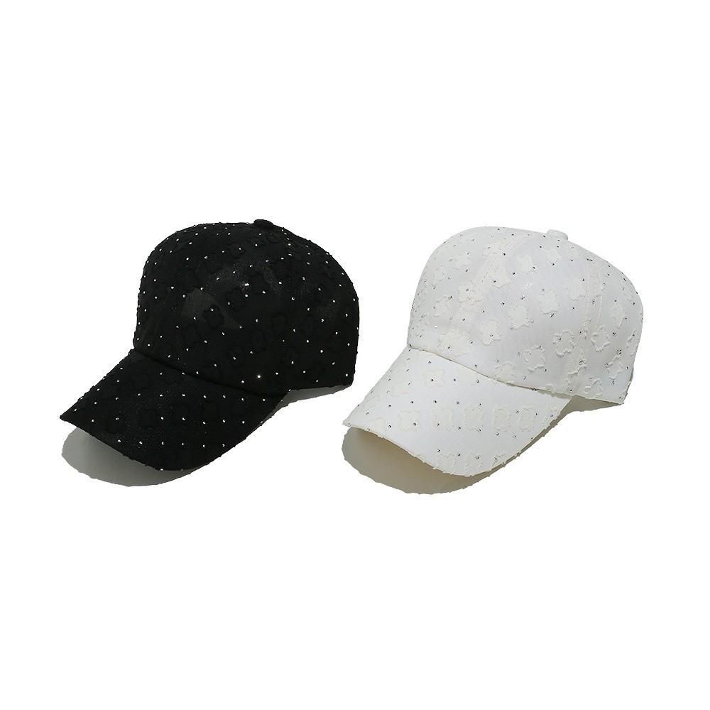 Flower Lace Baseball Cap Breathable Mesh Visor Hat Mesh Cap Sun Hat Beach Vacation