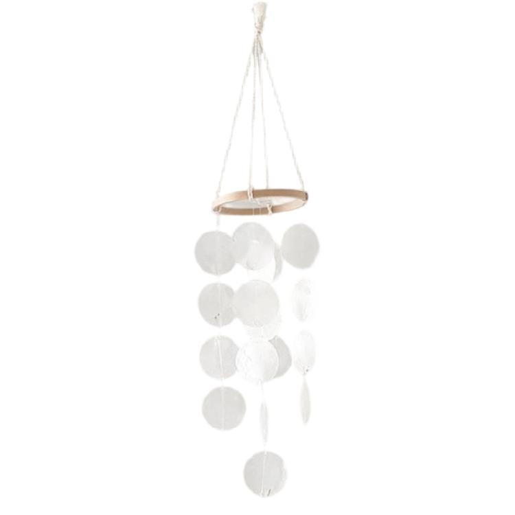 

Handcrafted Capiz Shell Windchime Coastal Styles Decors forOutdoors Indoor,Garden Decorations Wind Chimes for Outside