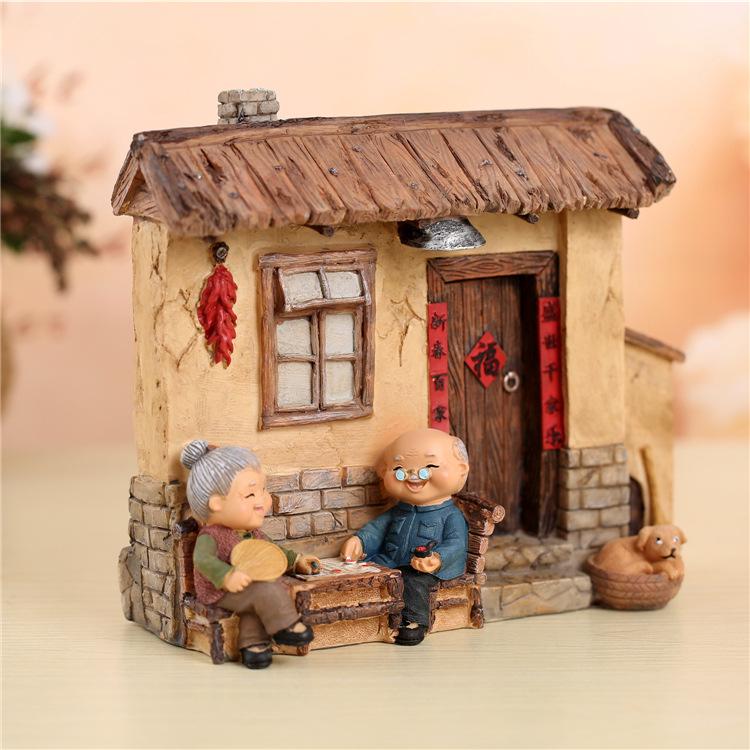  Ornamente cuplu în vârstă în stil Zakka japonez - Decor creativ pentru casă și cadouri de nuntă