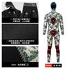 3mm 5mm Camo Neoprene Wetsuit Diving Surfing Snorkeling Fishing Men Full Body Thermal Protection Hooded Separate Suit