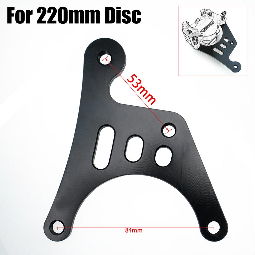 Brzdový třmen pro elektrokolo jedna sada Píst 84 mm Montáž Přední Zadní kolo Držák pro 180 200 220mm Brzdový kotouč pro Honda Yamaha Kawasaki