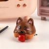 Long Tongue Dog Toy with Sound Stress Relief Cartoon Puppy Fidget Toy Keychain Backpack Hanging Decoration Interactive Tongue Animal Decompression Toy
