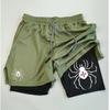 Muay Thai Kick Boxing MMA Shorts Spider Men Women Unisex Double Layer Quick Dry Breathable Training Sport Gym Fitness Workout