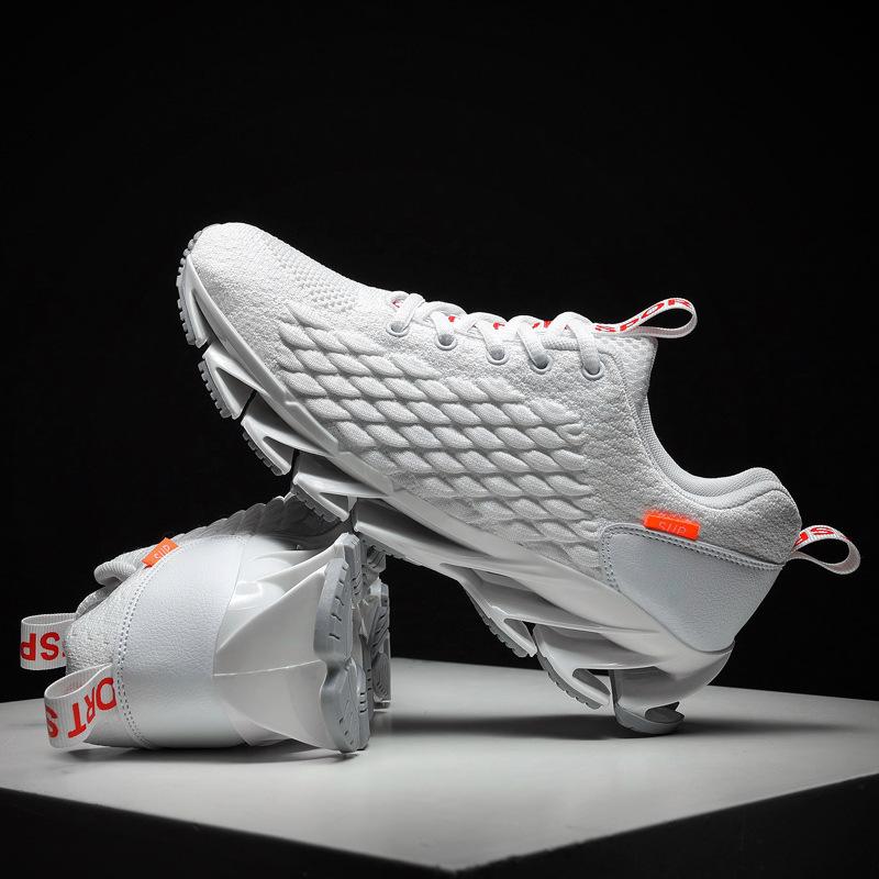 47 large size breathable fly-woven sports casual running shoes blade shoes lace-up lightweight men's shoes