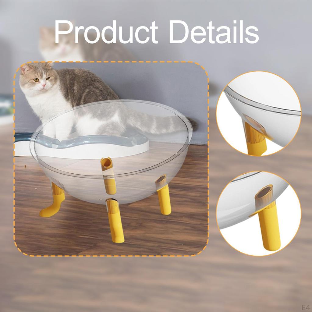 Capsule Cat Bed House Lightweight Raised Acrylic Dome Easy to Clean Gift Ornament Kitten