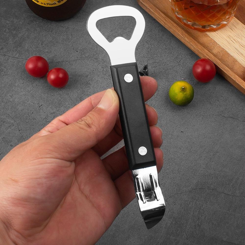 New Stainless Steel Manual Bottle Opener Double End Beer Can Opener Small Bar Speed Opener for Bartenders Camping Home Kitchen