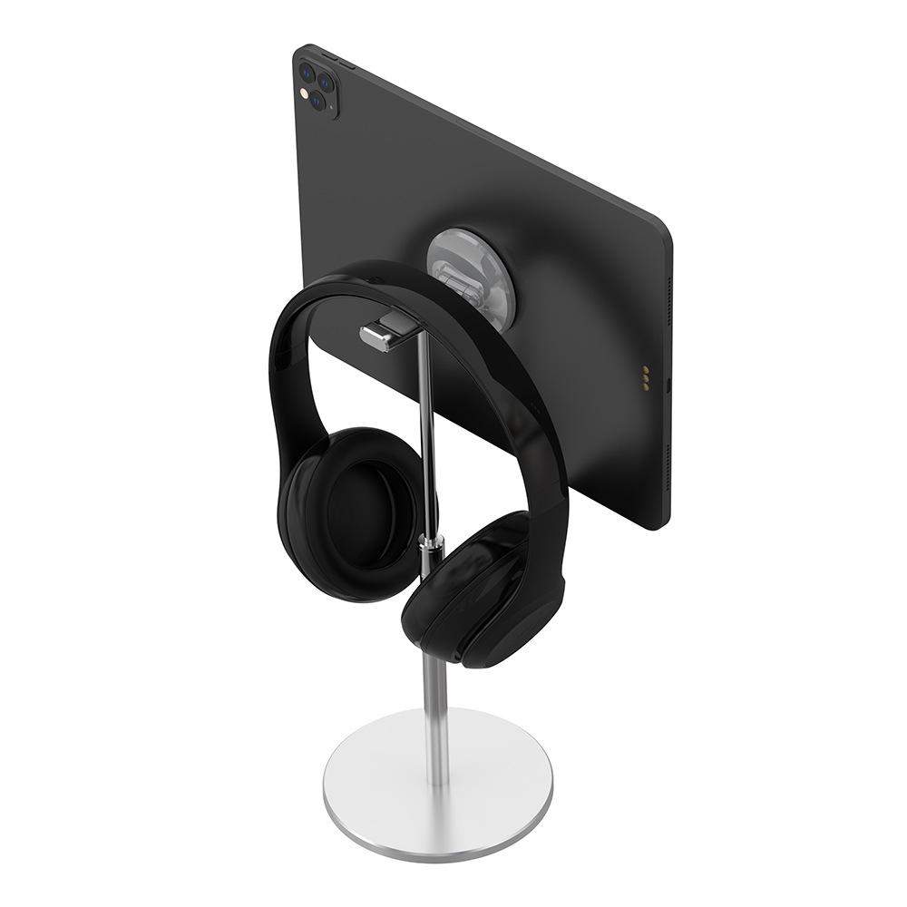 

Germany 2026 R-JUST Desktop Round Plate Lifting Headphone and Mobile Stand for Apple iPad.