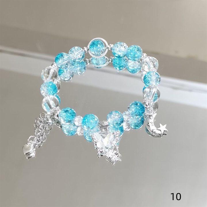 Mori Style Mermaid Crystal Bracelet - Sweet, Versatile Design for Women, Students, and Best Friends.