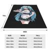 Hatsune Miku Funny Art Blanket Warm Soft Novelty Plush Bedding Throws For Bedroom Camping Flannel Bedspread Bed Cover