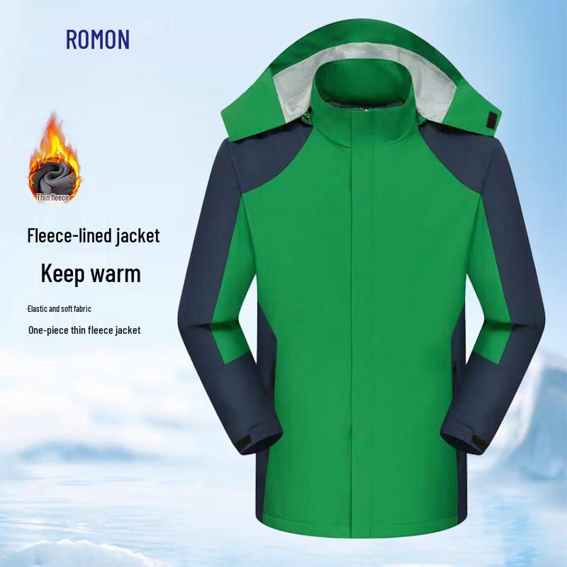 

Romon Men s Soft Fleece-Lined Jacket 4XL
