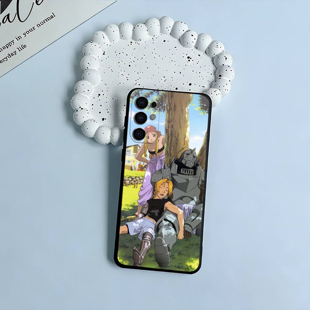 F-A-Fullmetal -Alchemist Phone Case For Samsung S25,S24,S21,S22,S23,S30,Ultra,S20,Plus,Fe,Lite,Black Soft Silicone