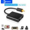 Optical Fiber Splitter Optical Audio Cable Optical Splitter Adapter Optical Adapter 2 Way Toslink Splitter SPDIF 2 In To 1 Out