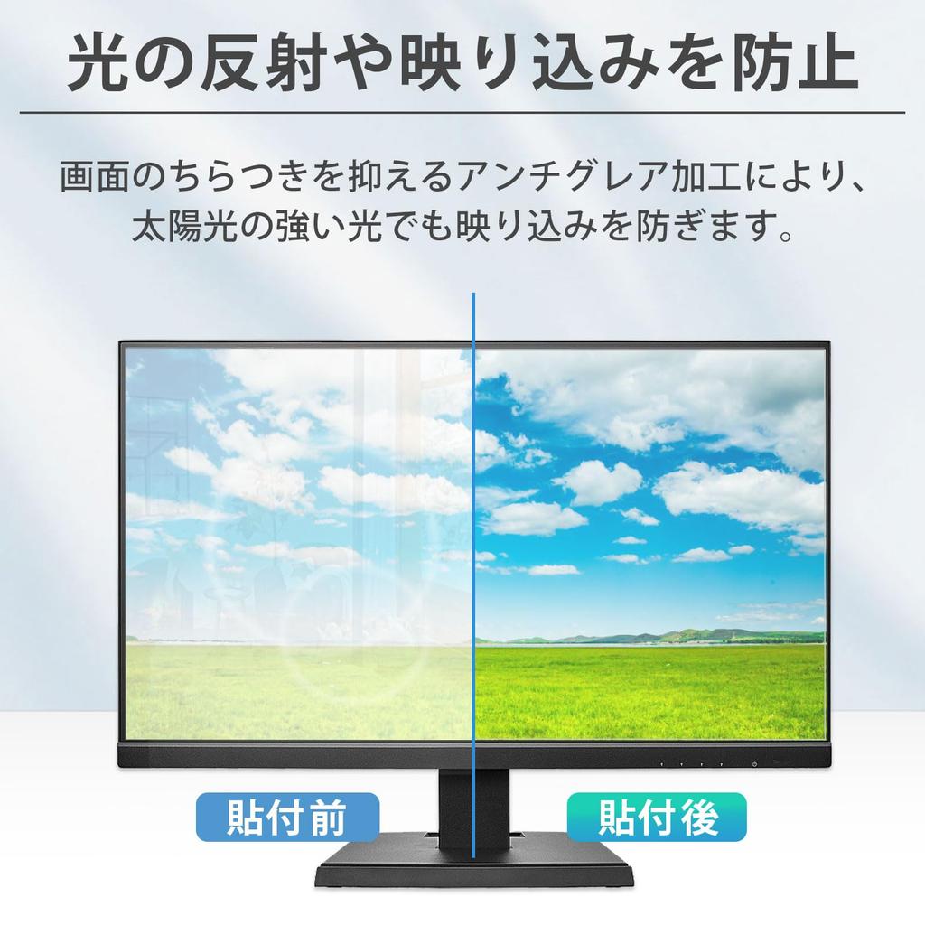 Blue Light Blocking Screen Protector Film Reduces and Cuts Blue Light 23.8-inch 169 - Anti-Glare, Reflection,