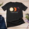 2024 Total Solar Eclipse Indiana USA Graphic Fashion Casual Top Unisex Cotton T-shirt