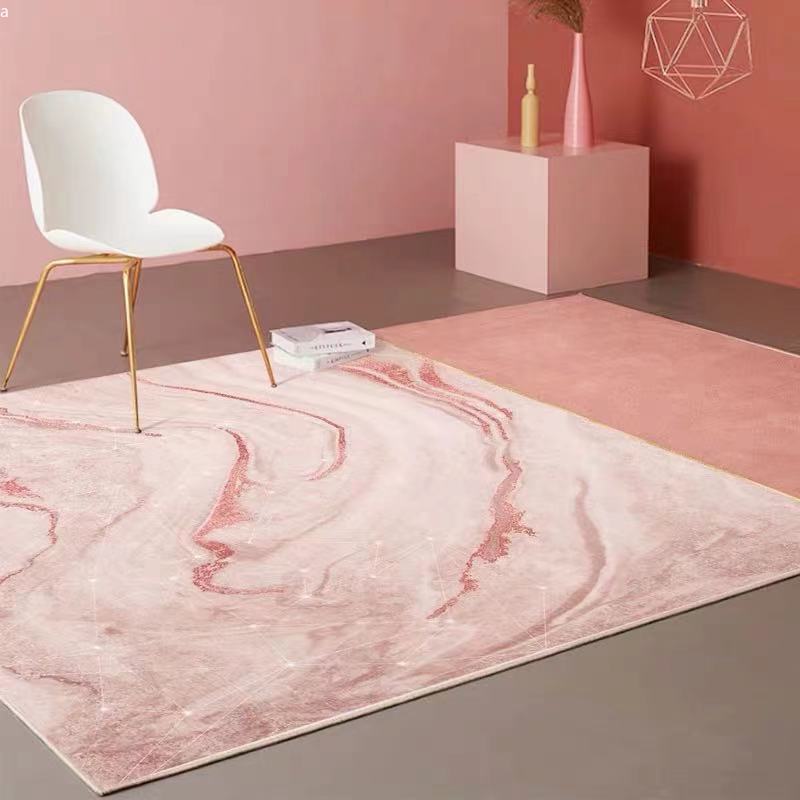 Pink Maiden Room Carpet Living Room Sofa Coffee Table Abstract Gradient Simple Bedroom Bedside Rugs For Bedroom Home Decoration