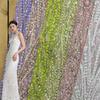 Țesătură de Dantelă cu Paiete și Mărgele, Broderie Horticole Europene, Tulle, Țesătură de Dantelă Nigeriană pentru Cusut Rochie de Seară Femei
