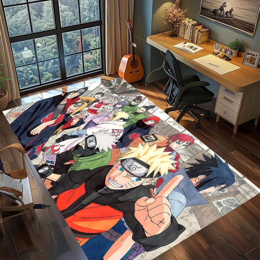 Naruto anime character Carpet for Living Room Bedroom Home Decor Cool Movie Mat Play Floor Mat