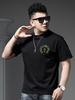 European-Style Round-Neck Short-Sleeve T-Shirt for Men, Summer 2026 New Trendy Brand with Heavy Embroidery, Casual Half-Sleeve Top