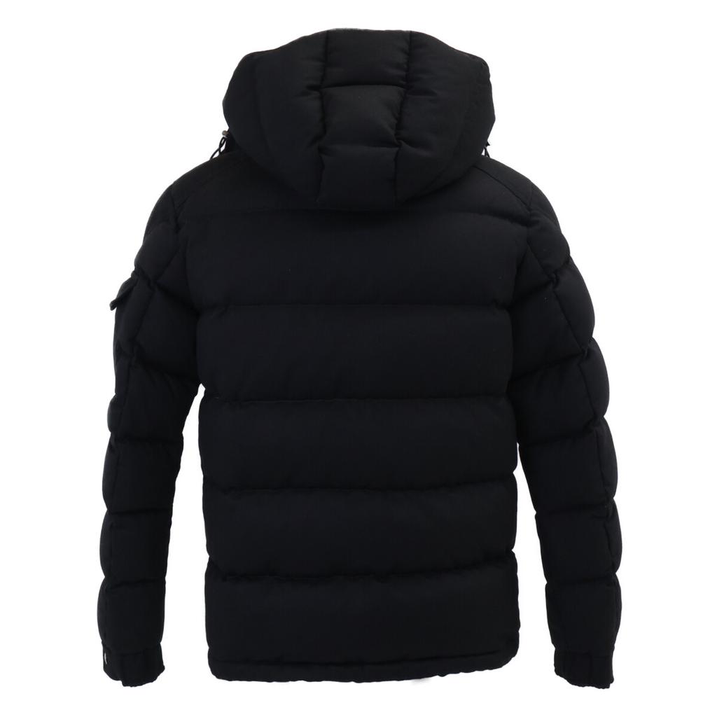 MONCLER MONTGENEVRE/Montgenevre Wool Hooded Down Jacket 2 blackUsed