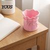 Vanity Desk Organizer Pink Bow Makeup Brush Holder, 3D Printed Organizer, Cosmetic Desktop Organization Cup Brushes & Pen Storage for Decoration