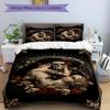 3pcs Sugar Skull Duvet Cover Set, 1 Duvet Cover + 2 Pillowcases (No Insert), High-Definition Print, Home & Dorm yy251123039