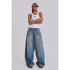 Fashion Baggy Jeans Vintage American Style Straight Wide Leg Denim Pants