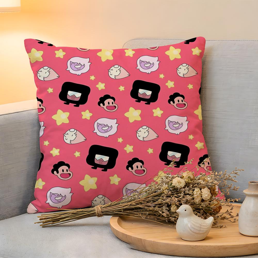 Cushion Cover Linen SkinFriendly Soft Decorative Case For Sofa Home Decor Kwaii Anime SSteven UUniverse Pillow Cover