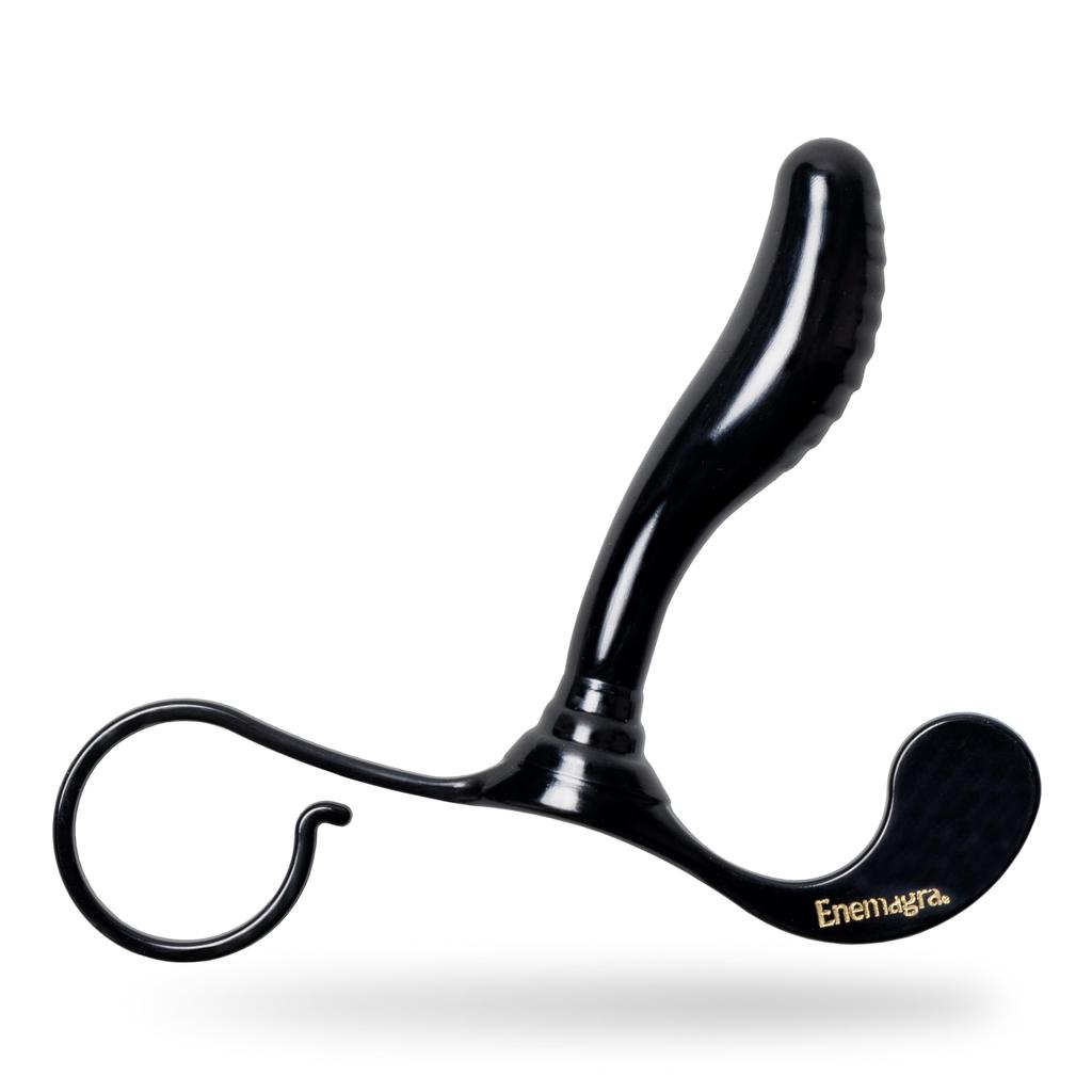 Enemag Iguana Pinpoint Strong Stimulation Anal Plug for Men Dildo for Dry Orgasm Black In Made with Medical Grade [Initialization] (Genuine Product)