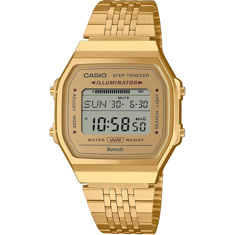 

[Casio] CASIO цифровые часы мобильная связь Оснащен Bluetooth ABL-100WEG-9A шагомер унисекс золотая зарубежная модель [продукт]