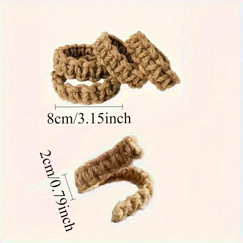 [Hand-Woven Hemp Rope Bracket] 3pcs Hand-Woven Hemp Rope Curtain Tether - home decoration accessories modern decor curtain clip
