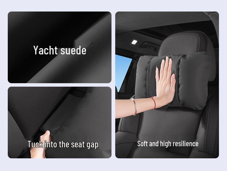 Skoda Headrest Lumbar Support Pillow for Octavia, Superb, Kamiq, Karoq - Neck Protection Cushion