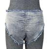 European & American Denim Bikini Sexy Split Swimsuit Set 2024