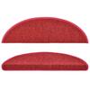 Stair Treads 10 pcs. 56 x 17 x 3 cm Red Semi Circular
