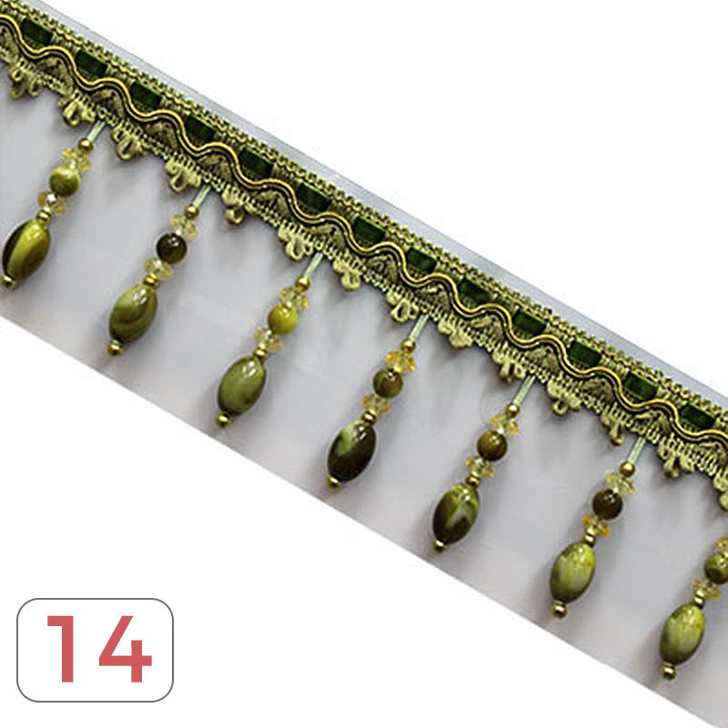 1M Crystal Pendant Beaded Lace Trim Tassel Fringe DIY Stage Home Curtain Decor Accessories Upholstery Party Hanging Ring Cords