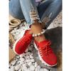 Women's Breathable Knit Mesh Casual Sports Shoes, Round-Toe Wave-Sole Leopard-Print Style, Available In Large Sizes.