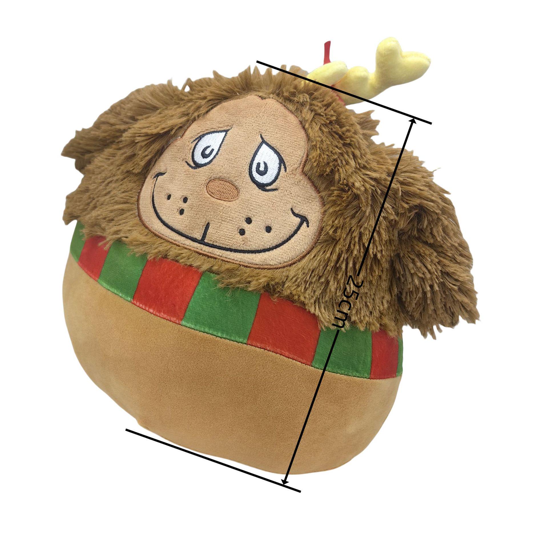 

Черный кот Гринч Рождественская плюшевая игрушка - Праздничный подарок мягкая кукла 25cm