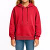 Children's Fashion Solid Color Long Sleeved Hooded Pullover With Pockets Casual Adult Sweatshirt Top