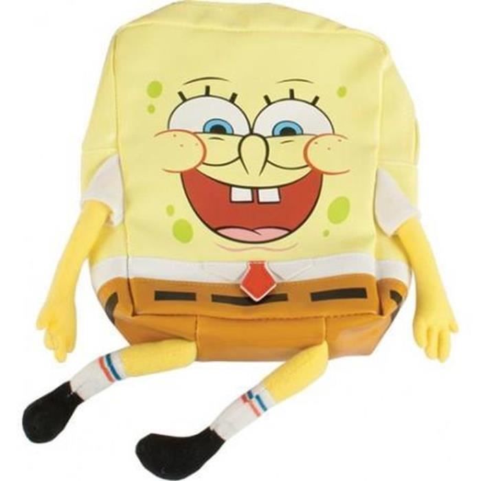 Sacoche de guidon à vélo Bob l'éponge - Enfant - Jaune - 24x19x6 cm - Vélo loisir