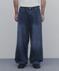 ANDAGAIN Wide Essential Denim Pants (Washed Dark Blue