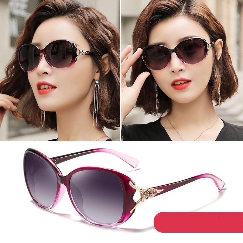 Sonnenbrillen Damen Mode Oval Shades Sonnenbrille Weibliche Cat Eye UV-Schutz Polarisierte Sonnenbrille