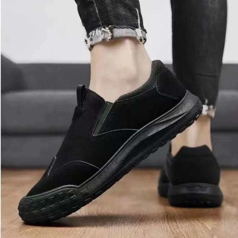 

Мужская обувь Новая дышащая рабочая защитная обувь Модная универсальная нескользящая спортивная Удобные стельки из ЭВА Резиновый верх 44