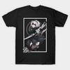 2b Nier Automata Waifu Shirt Anime Nier Automata Waifu Senpai Black T Shirt V6