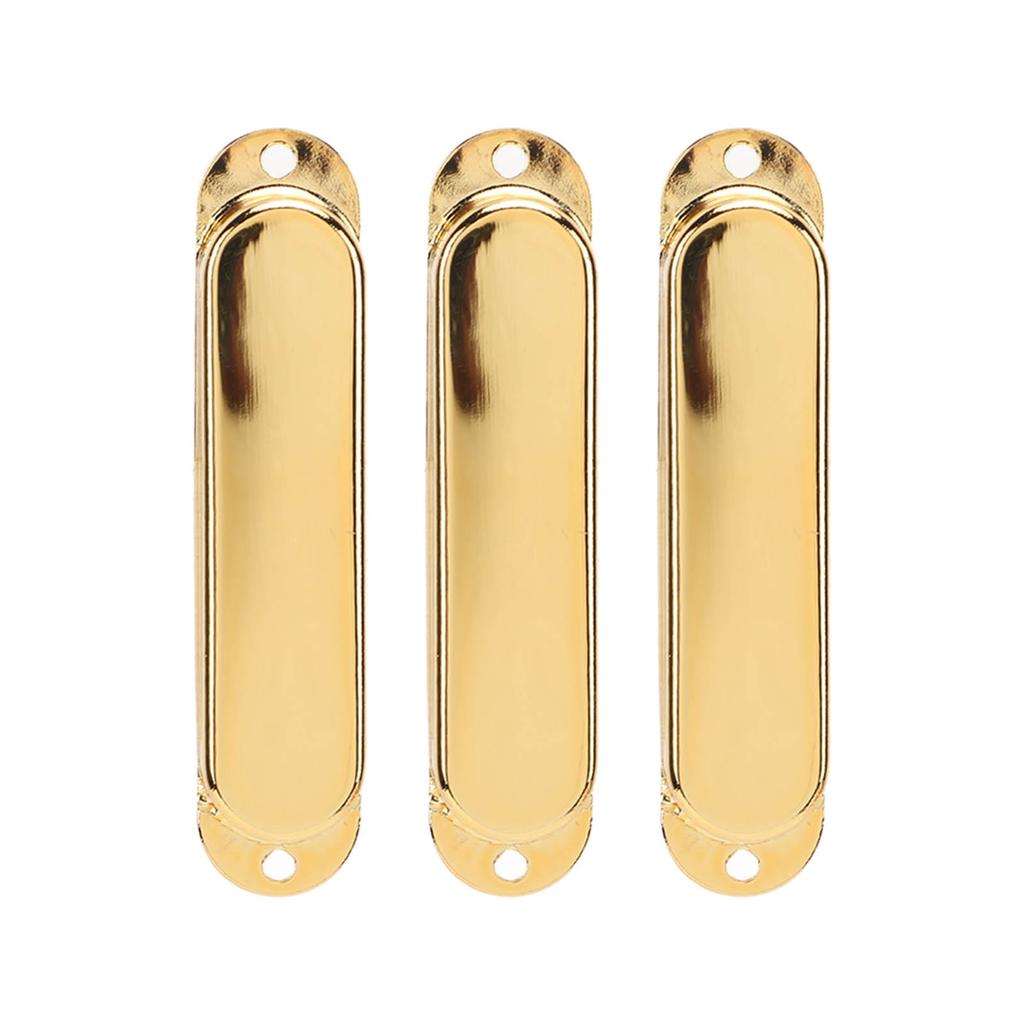 3Pcs Electric Guitar Single Coil Pickup Cover Copper Instrument Accessory Set Kit