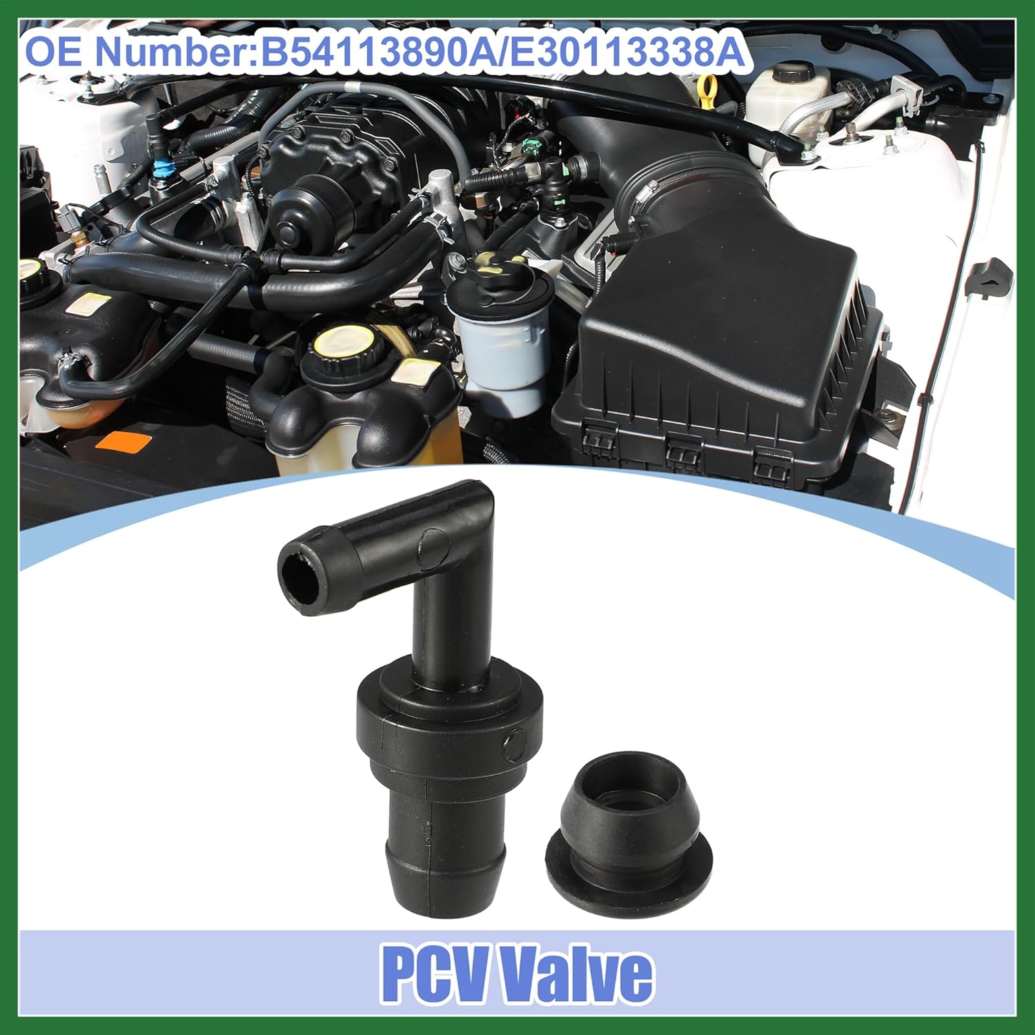 

Motoforti 1 Set PCV Valve Grommet Kit Exhaust Positive Crankcase Ventilation Valve Fittings for Mazda Miata 1.8L 1999-2000 No.B54113890A/E30113338A