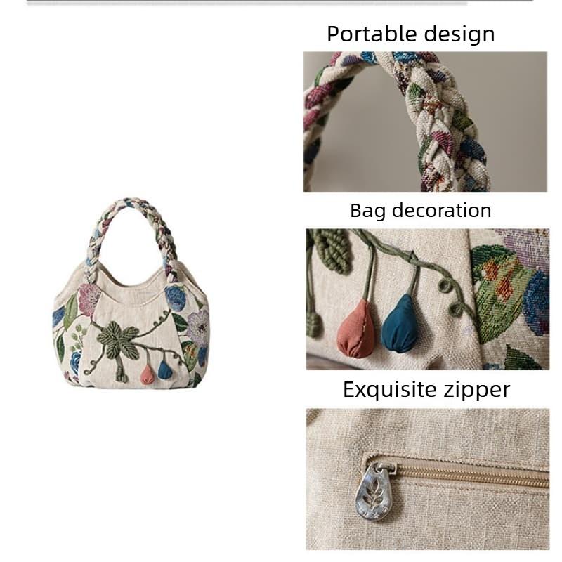 Bohemian Handmade Flower Handbag
