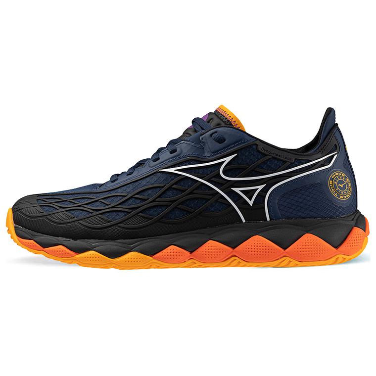 Mizuno Wave Enforce Tour Unisex Low Top Dark Blue Tennis Shoes Stable Comfort Cushioned & Wear-resistant 61GA230011 36