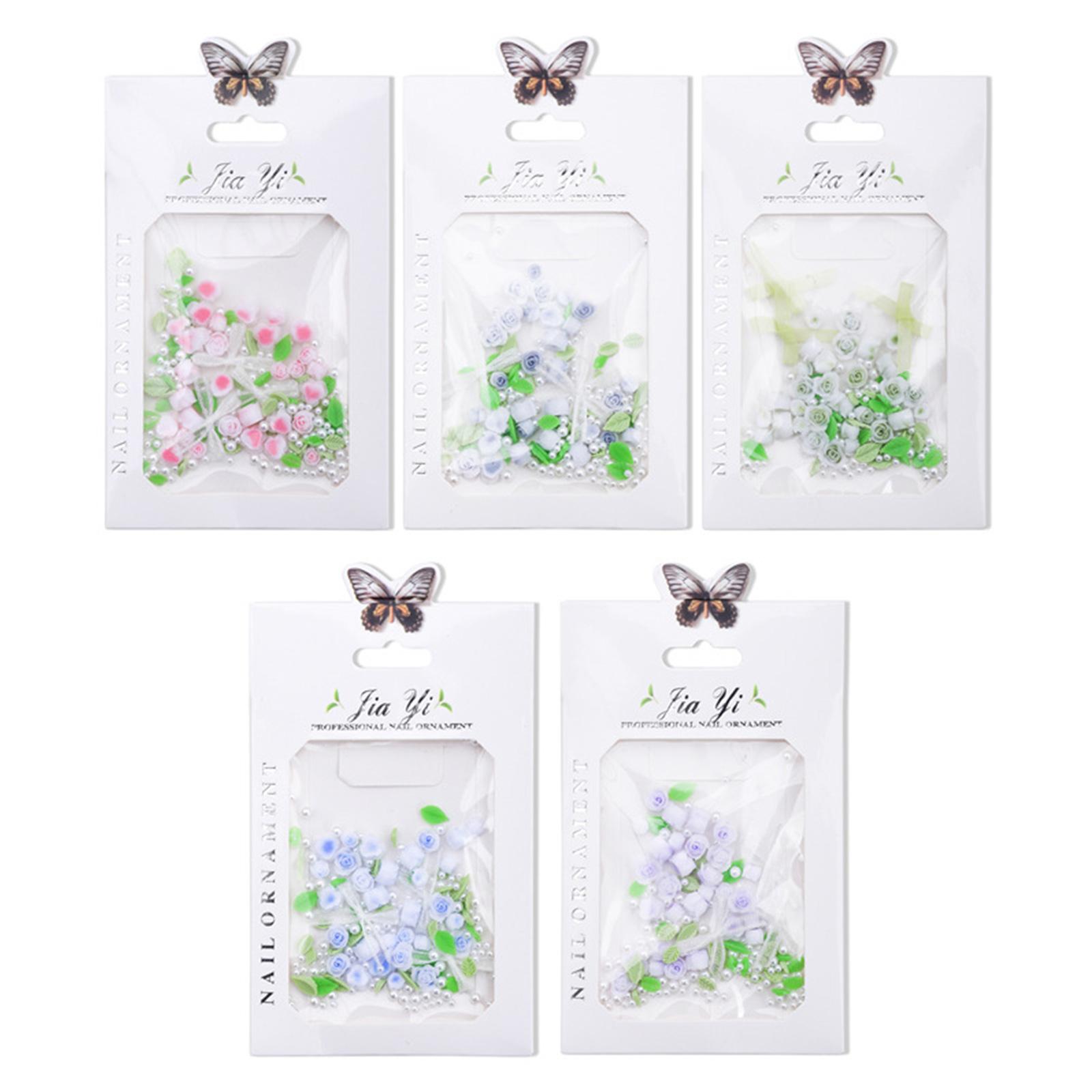 

Подвески для ногтей в виде розовых цветов, 3D-подвески для нейл-арта, аксессуары для маникюра из смолы, украшения для акриловых ногтей