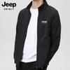 JEEP SPIRIT Men's Casual Stand-Collar Knit Jacket